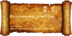 Reichenbach Izméne névjegykártya